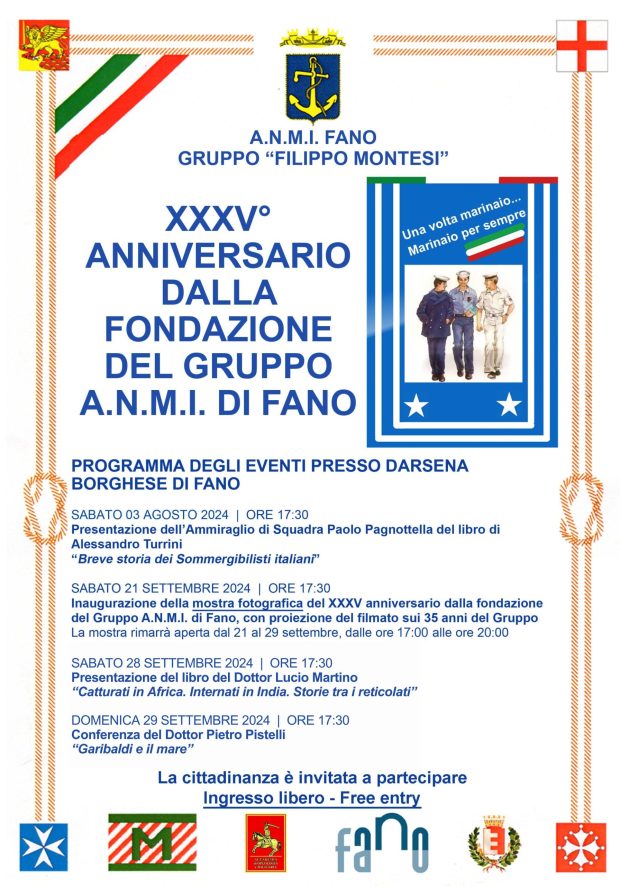 35esimo anniversario della fondazione del Gruppo A.N.M.I. di Fano: gli eventi