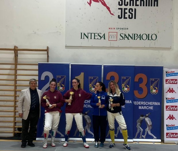 A Jesi la prima Prova di qualificazione regionale spada: sul podio femminile la Fanum Fortunae Scherma