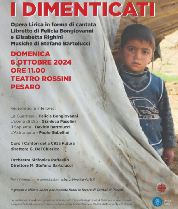 Domenica 6 ottobre a Pesaro l’opera lirica “I dimenticati”