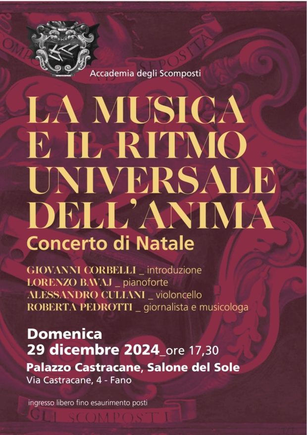 Fano, torna l’Accademia degli Scomposti con il Concerto di Natale