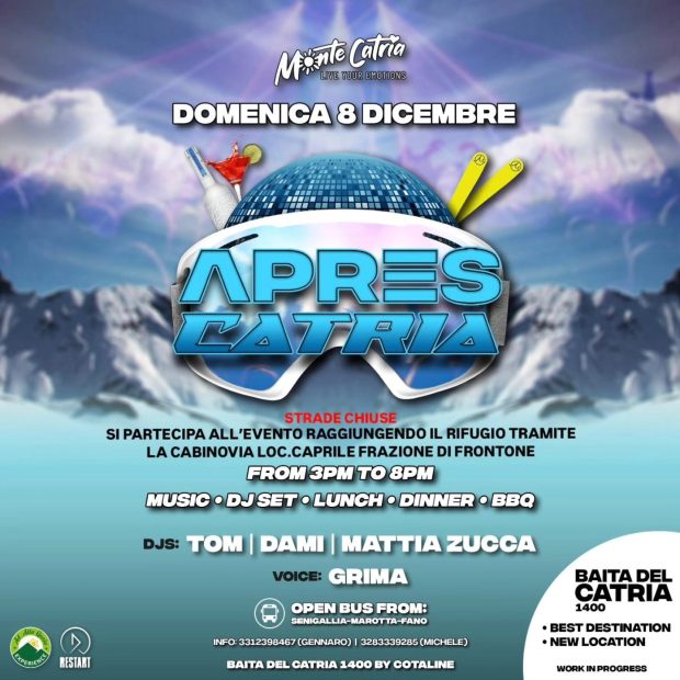 Una domenica ‘Ad Alta Quota’ con ‘Apres Catria’. E c’è anche la neve!