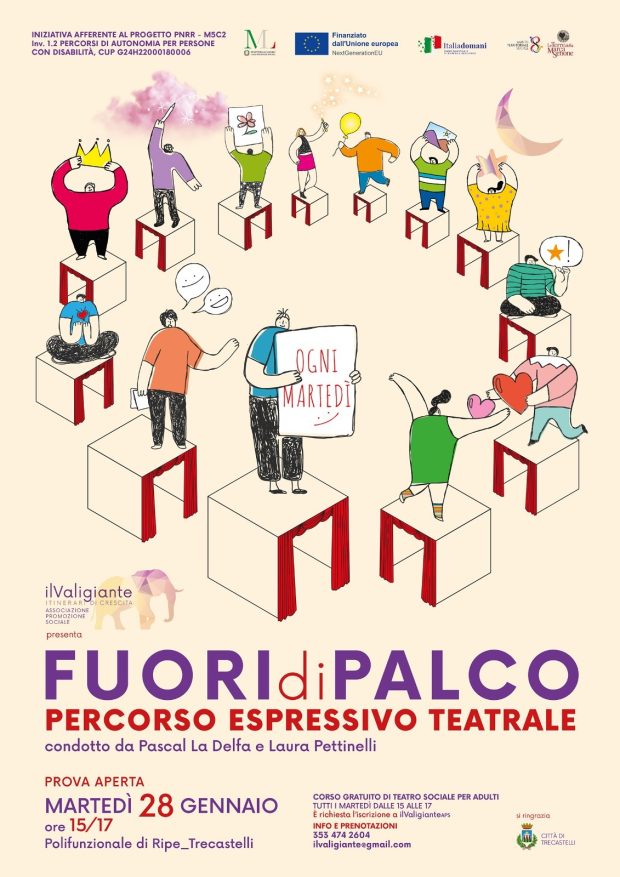 Trecastelli, al via il corso gratuito di teatro sociale per adulti ‘Fuori di Palco’