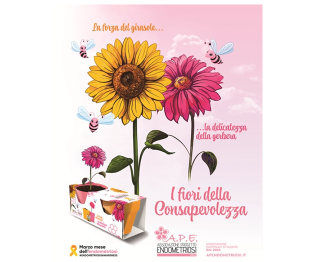 8 e 9 marzo volontarie dell’Associazione Progetto Endometriosi a Fano e in oltre 30 piazze con gerbere e semi di girasole