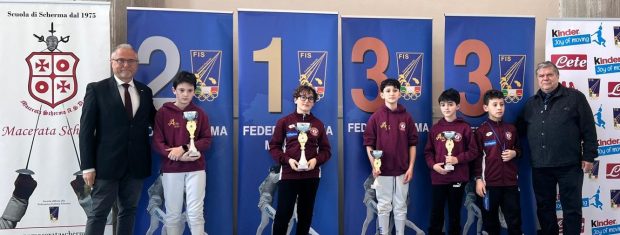 Campionato regionale spada a Loro Piceno, grandi risultati per gli U14 della Fanum Fortunae Scherma
