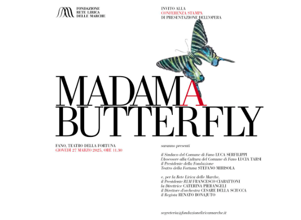 Fondazione Rete Lirica delle Marche: debutta al Teatro della Fortuna di Fano Madama Butterfly di Puccini