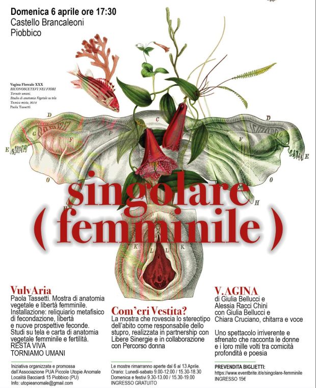 Singolare (femminile) al Castello Brancaleoni di Piobbico domenica 6 aprile