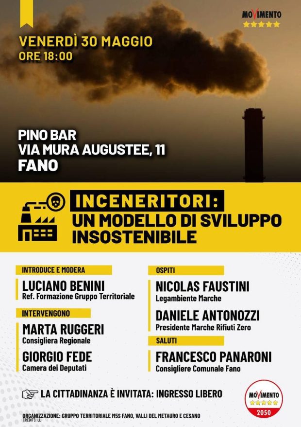 Fano, incontro pubblico sugli inceneritori