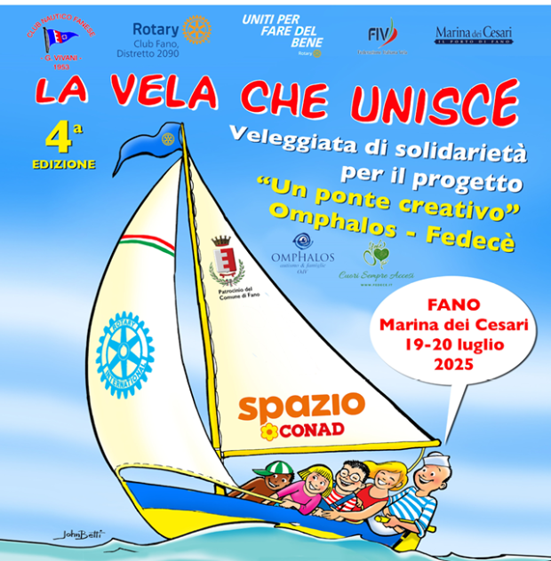 Rotary Club Fano ed Ente Navale Europeo insieme per ‘La Vela che Unisce’