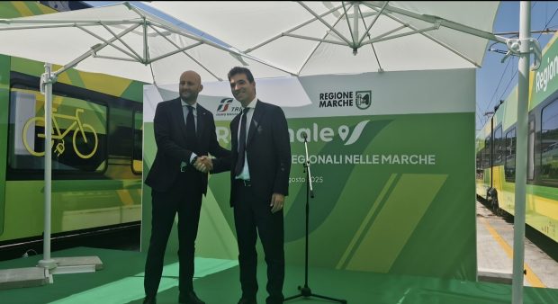 Nelle Marche arrivano 5 nuovi treni elettrici monopiano
