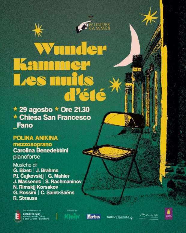 “Les nuits d’été” nella Chiesa di S. Francesco di Fano chiude venerdì 29 agosto