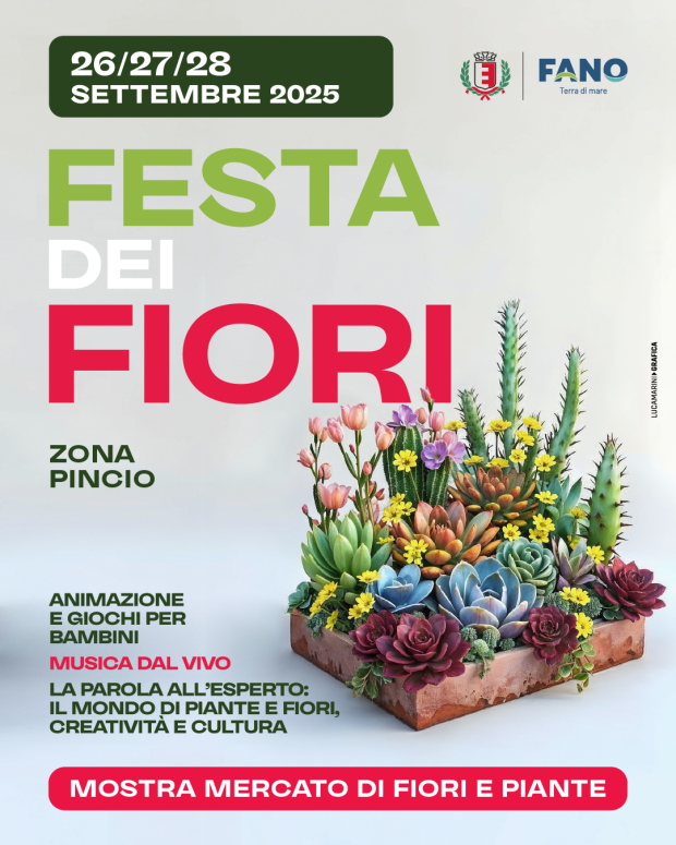 Torna la Festa dei Fiori: tre giorni di natura, musica e creatività al Pincio di Fano