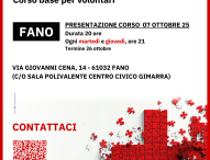 Nuovo corso base per aspiranti volontari organizzato dal comitato di Fano di Croce Rossa Italiana