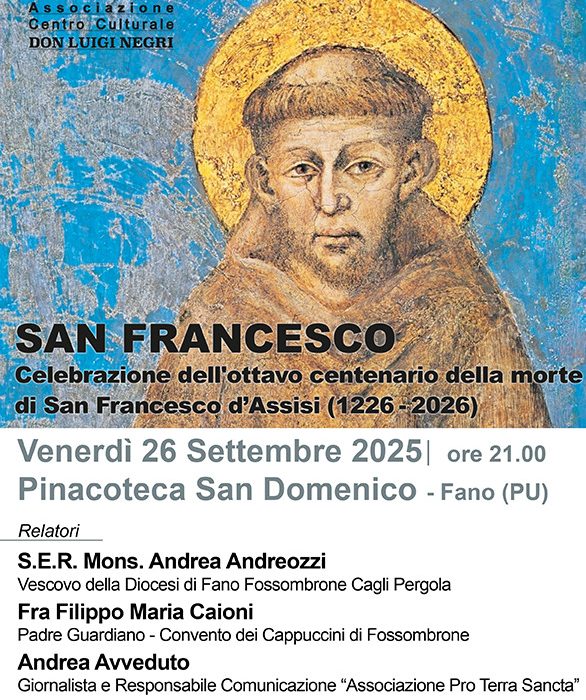 Fano celebra San Francesco nell’ottavo centenario della sua morte