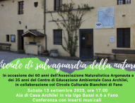 Fano celebra 60 anni dell’Associazione Argonauta e 35 anni di Casa Archilei