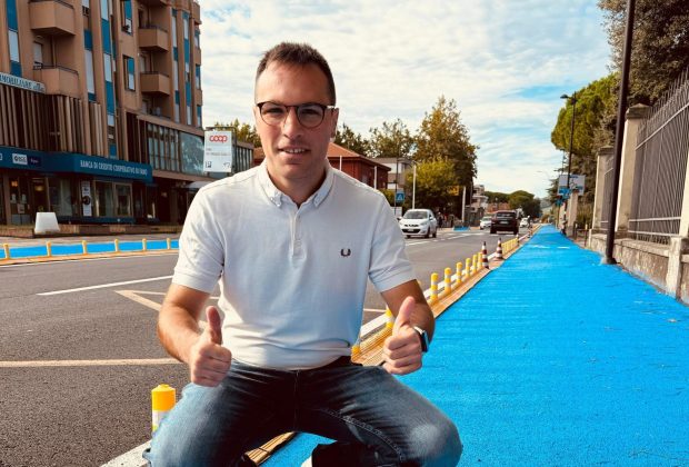 Via Roma, Fano: conclusi i lavori per la nuova pista ciclopedonale