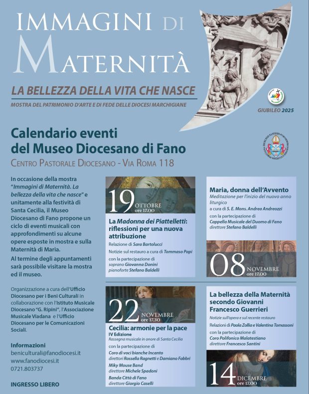 “Immagini di maternità. La bellezza della vita che nasce”: tutti gli eventi del Museo Diocesano di Fano
