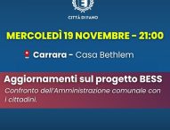 Fano, un incontro pubblico a Carrara sul progetto BESS