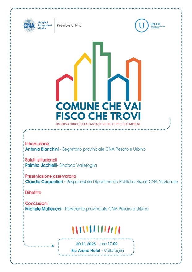 Pesaro e Urbino, quanto pesano le tasse rispetto al resto delle Marche e d’Italia