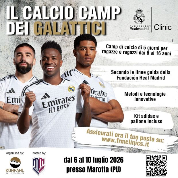 I Galacticos sbarcano a Marotta. A luglio il Camp del Real Madrid