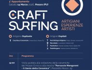 Craft surfing, il viaggio dell’artigianato artistico delle Marche approda a Pesaro con Cna