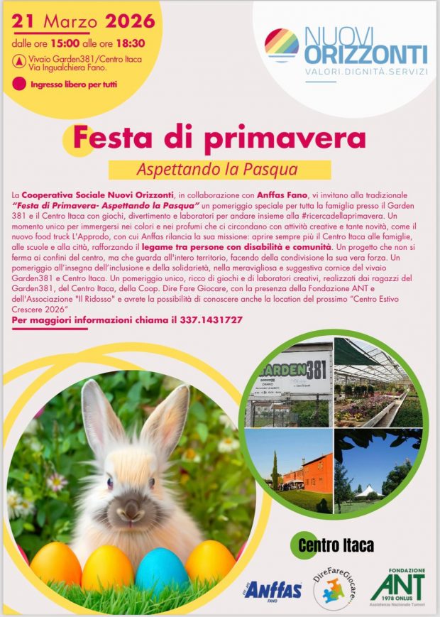 Fano, Festa di Primavera e inaugurazione della panchina rossa contro la violenza sulle donne