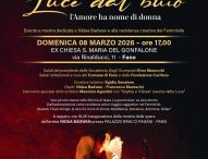 L’Accademia degli Scomposti organizza Luce dal buio. L’8 marzo l’Amore ha nome di donna