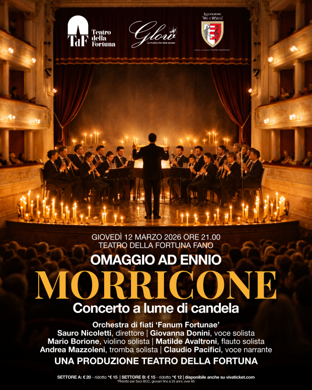 Fano, Teatro della Fortuna: omaggio a Ennio Morricone con sold out da record