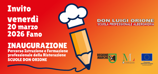 Don Orione Fano, inaugurazione della Scuola professionale Alberghiera