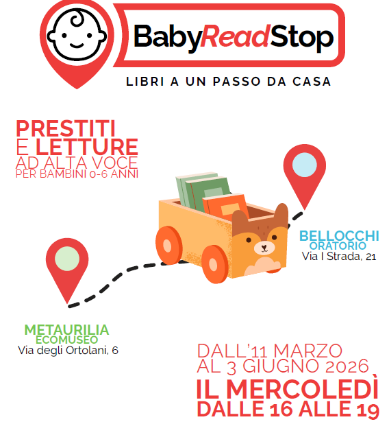 Baby Read Stop. Libri a un passo da casa: ogni mercoledì a Bellocchi e Metaurilia