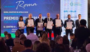 Aset Spa tra le eccellenze italiane: premiata a Roma da Industria Felix
