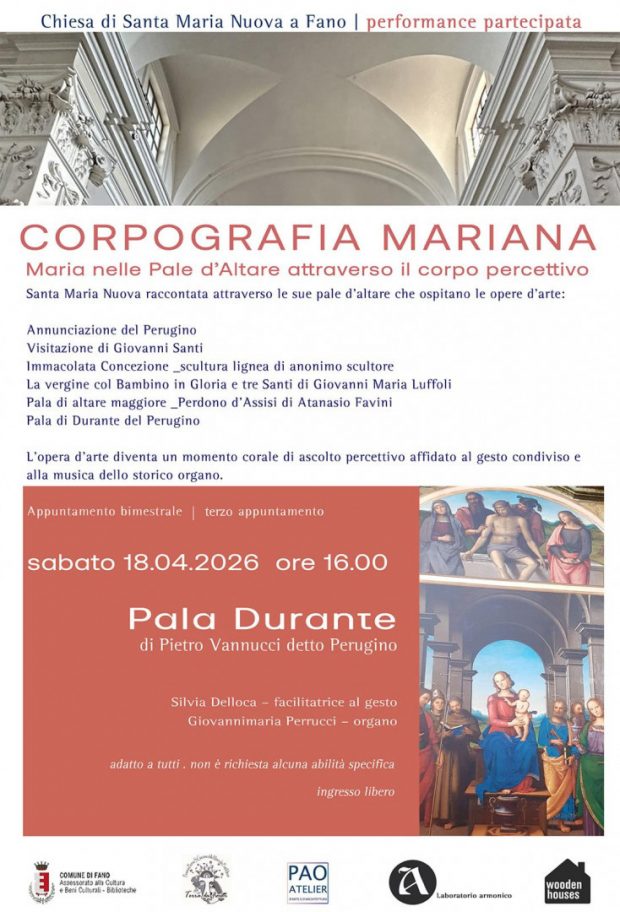 Corpografia Mariana: a Fano il terzo appuntamento tra arte, corpo e musica