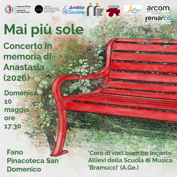 “In musica per Anastasia”: a Fano un concerto per ricordare e dire no alla violenza sulle donne
