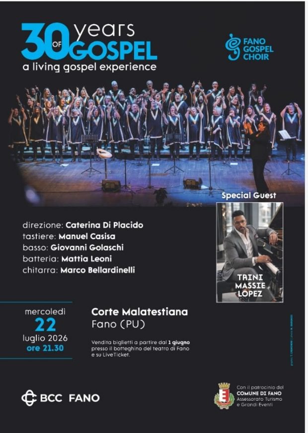 Un grande concerto-evento per celebrare trent’anni di musica con Fano Gospel Choir