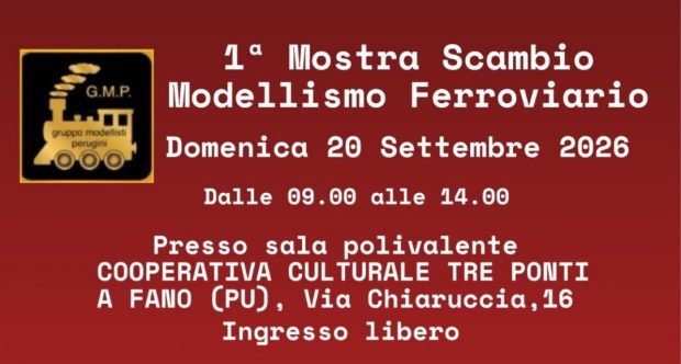 A Fano la prima edizione della Mostra scambio di modellismo ferroviario