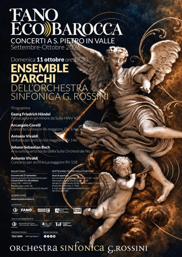 Fano Eco Barocca: le meraviglie del Barocco con gli archi della Sinfonica Rossini